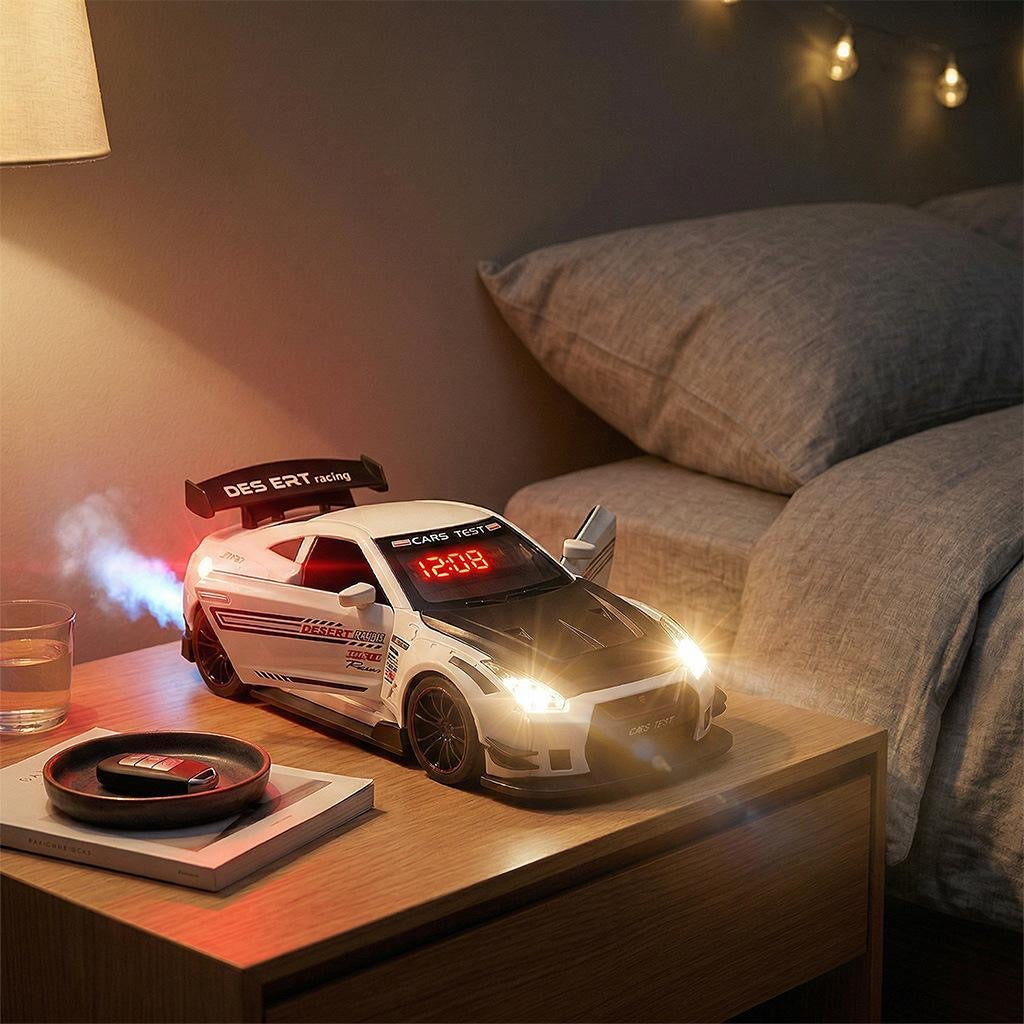 GTR ,Car Loud Alarm Clock for Heavy Sleepers Adults with Engine Sound Racing Alarm Clock
