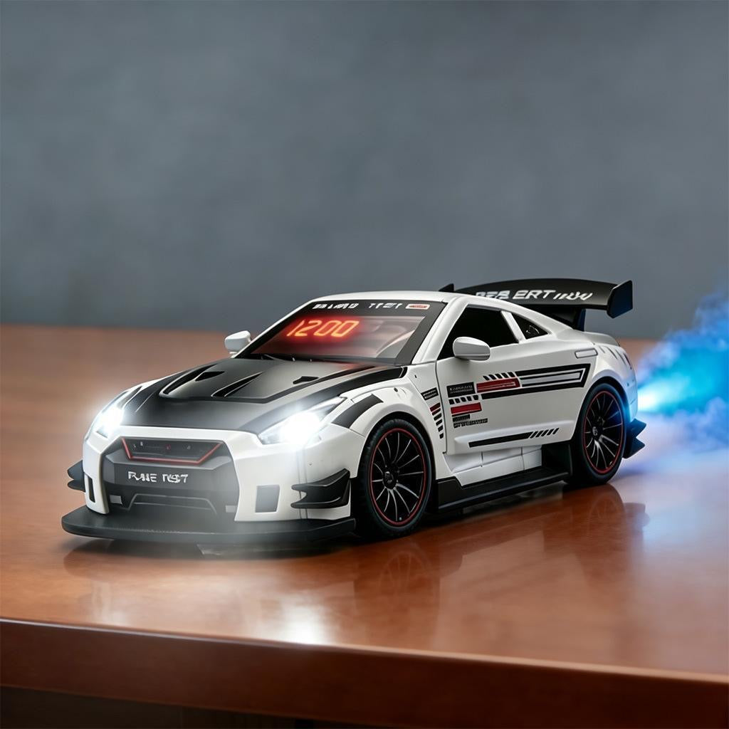 GTR ,Car Loud Alarm Clock for Heavy Sleepers Adults with Engine Sound Racing Alarm Clock